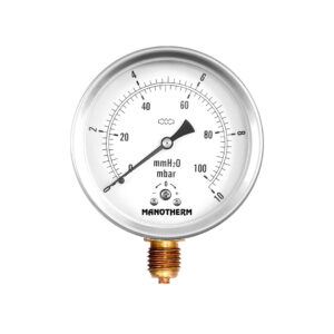 Capsule pressure gauge, brass MT-P100BC